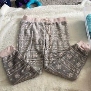 Winter/Christmas fuzzy pajama pants.